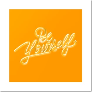 Be yourself 3D gold 6 Posters and Art